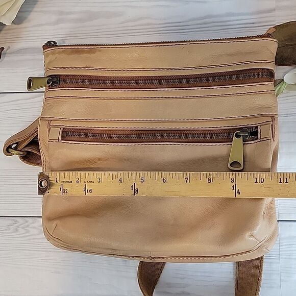 Fossil Explorer crossbody vintage in tan leather - Picture 11 of 13